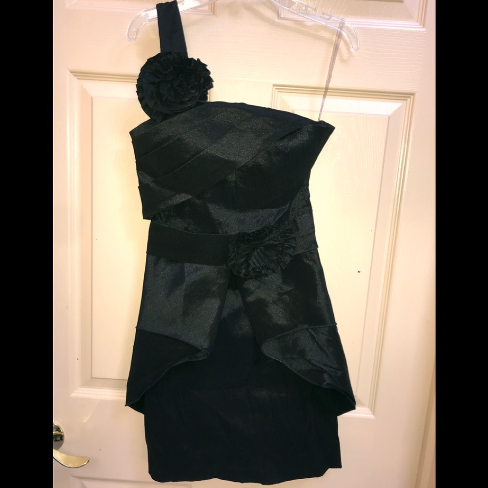 Arden B formal cocktail dress, black, sz S EUC